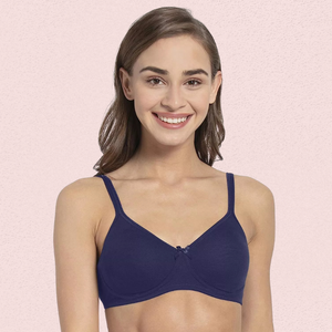 Ultra-Soft Cotton Non-Wired Bra for Women - Set of 2