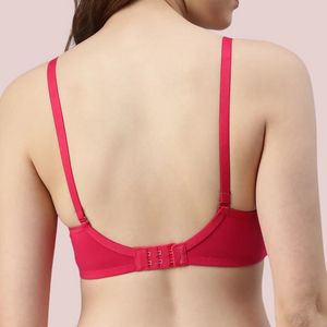 Passion Plunge - Red Seamless Padded Bra