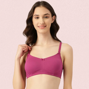 Breathable Cotton Non-Padded Bra - Women's 2-Pack