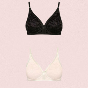 Women's Wire-Free Cotton Bra (Set of 2)