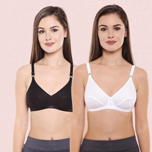 Women's Cotton Classic Regular Bra - Pack of 2