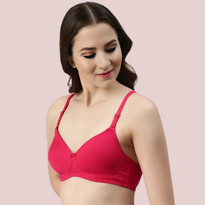 Passion Plunge - Red Seamless Padded Bra