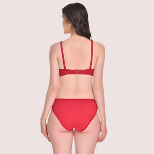 Padded Cotton Bra Panty Set for a Seductive Look (2 pack)