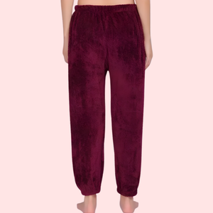 Solid Warm Wool Ladies Pajama (Pack of 2)