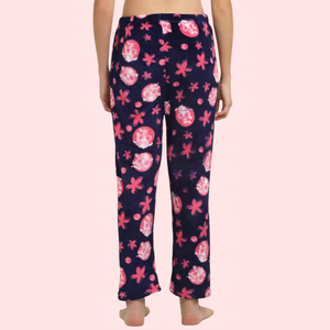 Ladies Winter Warm Printed Pajamas - Pack of 2