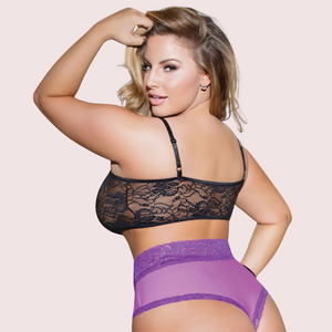 Plus Size Lace Bralette - Elegant & Supportive