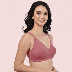 Women's Cotton Non-Padded Wire-Free Bra Pack of 3
