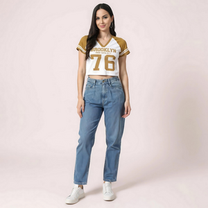 Brooklyn 76 Varsity Crop Top