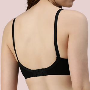 Passion Plunge - Black Seamless Padded Bra