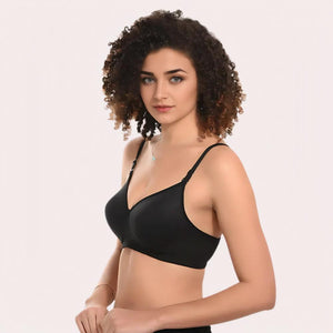 Velvet Touch - Black Lightly Padded Bra