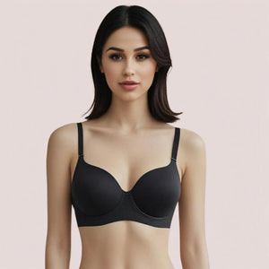 Midnight Lift - Black Padded Non-Wired Push-Up Bra