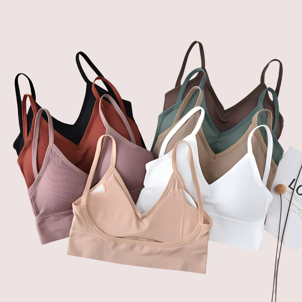 2 Pack Medium impact padded Sports bra