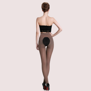 Crotchless Sheer Pantyhose — Sensual Open Hosiery for Women