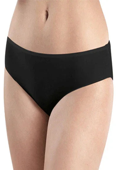 Black seamless women's underwear for comfort and elegance, featuring a smooth waistband and soft fit.