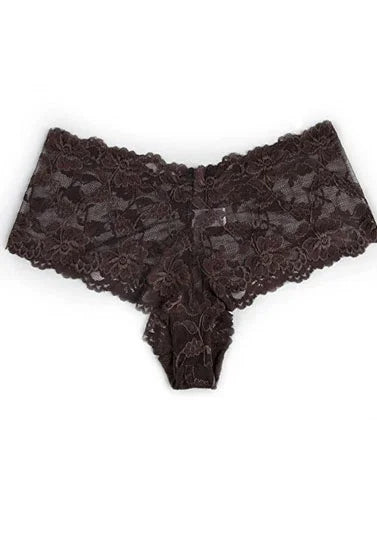 Black lace floral thong lingerie for women, elegant and comfortable design