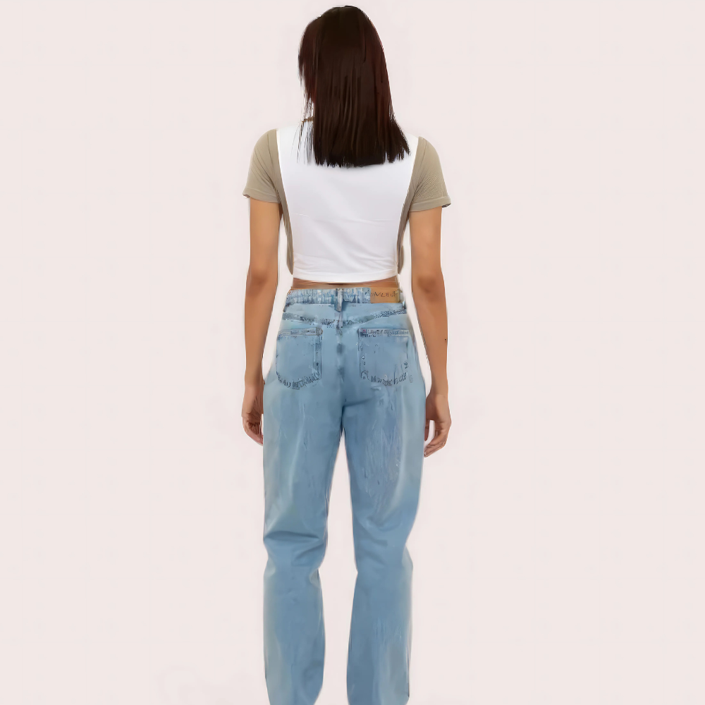 Women's Campus Polo Crop Top - Casual Varsity Style Tee