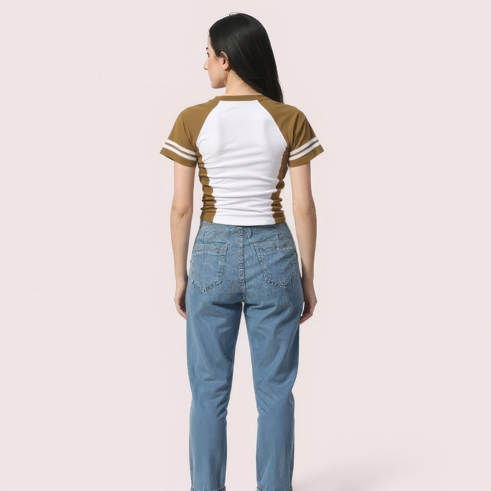 Brooklyn 76 Varsity Crop Top