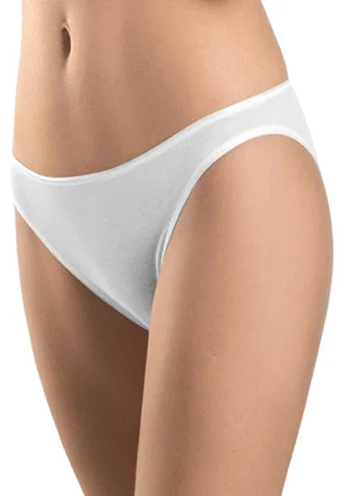 White seamless women's bikini underwear for comfort and elegance