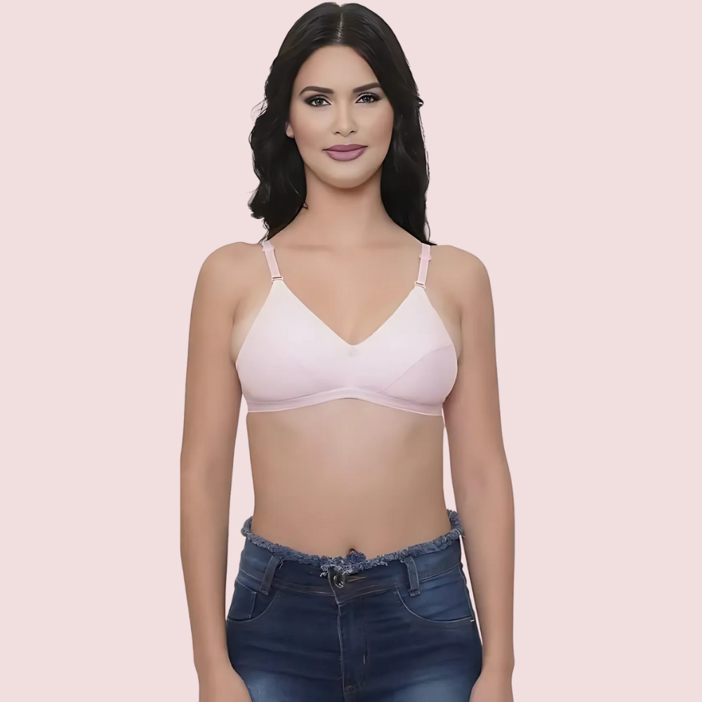 Breezy Comfort 2-Pack Cotton Summer Bra - Assorted Colors