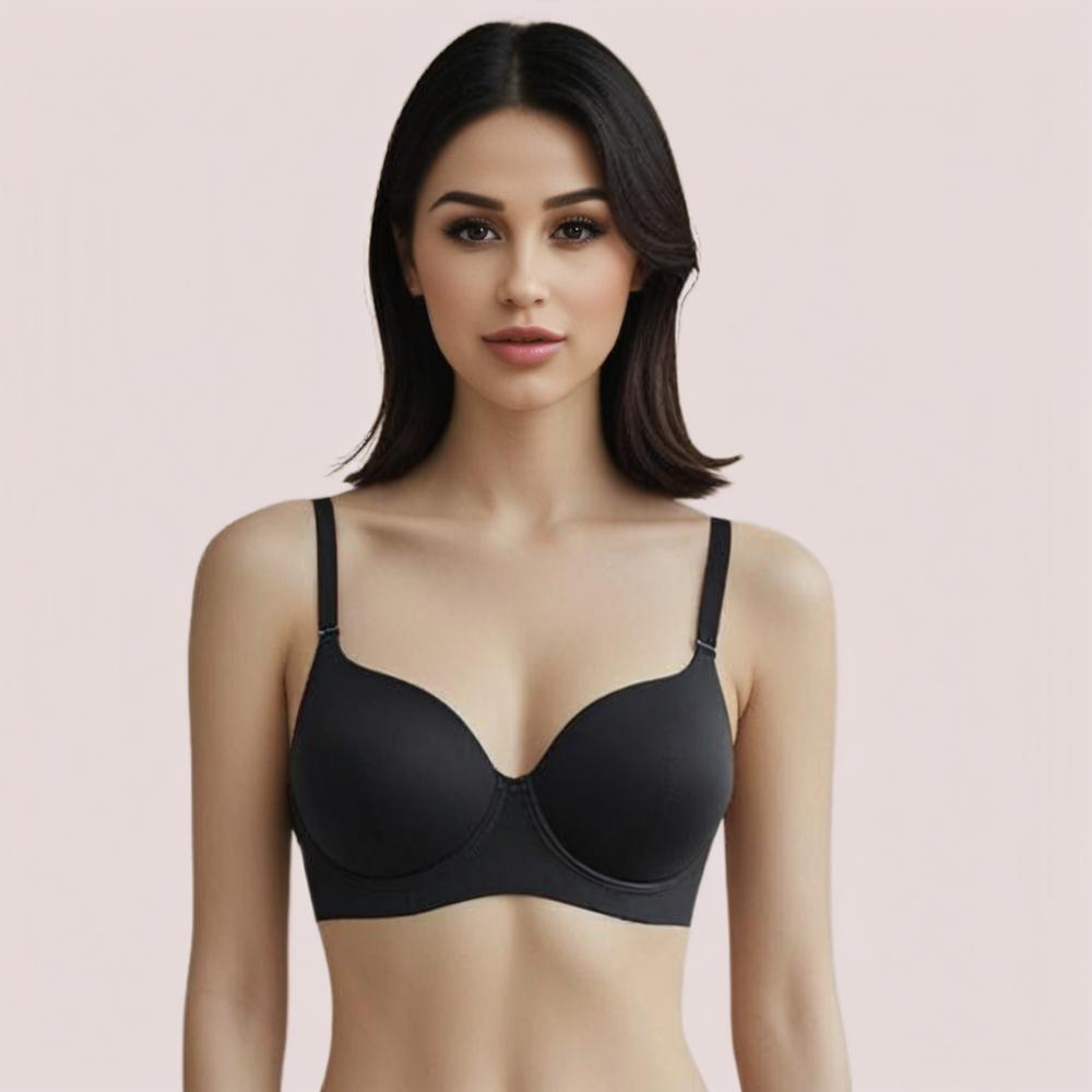 Midnight Lift - Black Padded Non-Wired Push-Up Bra